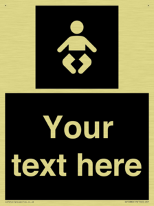 Custom information: black panel baby change